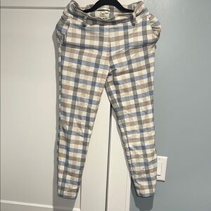 Jules & Leopold Plaid Pants - Blue, Tan & Gray